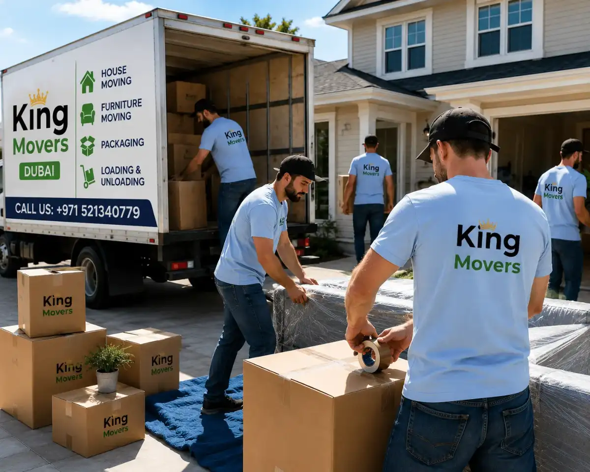 King Movers crew with a truck for a few items move in Dubai