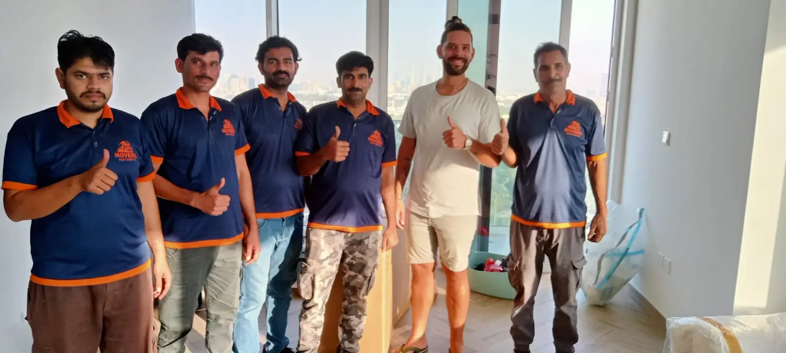 Movers in Dubai from the King Movers Dubai team handling a home move